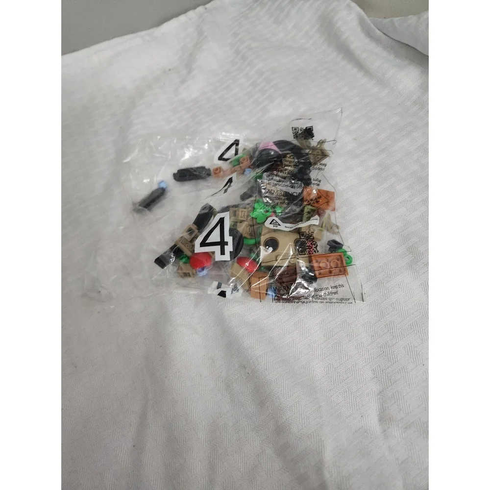 LEGO Replacement Parts Bag 4 Factory Sealed Bricks and Elements Mixed Colors